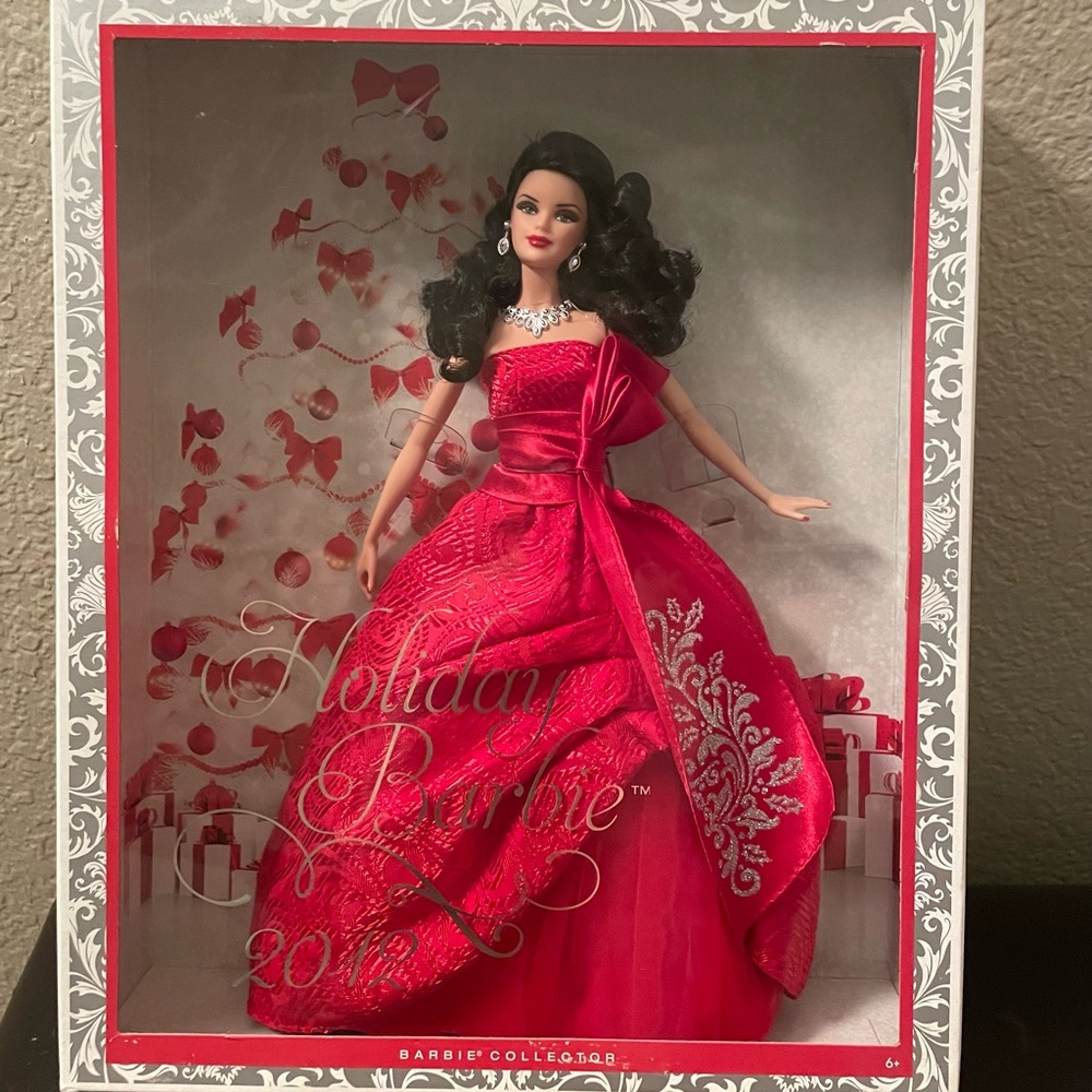 2012 Holiday Brunette Barbie Doll - Kmart Exclusive